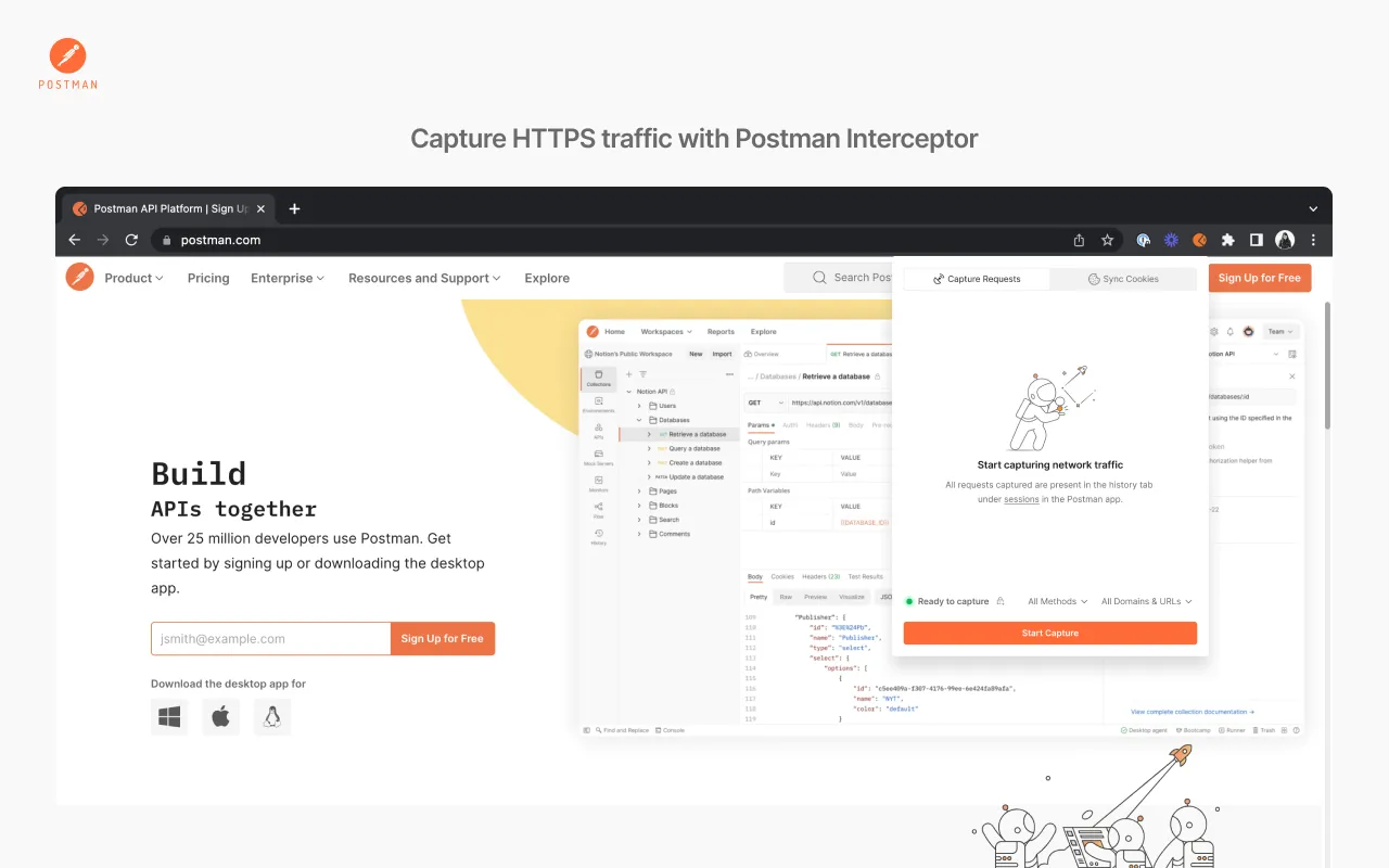 Postman Interceptor screenshot 1
